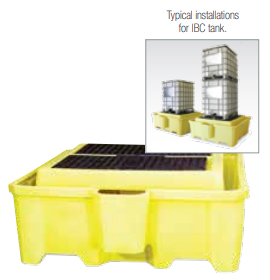 PALLET DE CONTENCIÓN IBC Y LONA PARA PALLET IBC IBC SPILL PALLET IBC SPILL PALLET TARP Sistema de Gestión de Lubricación OilSafe