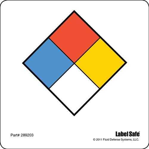 Oil Safe 289207 NFPA Label - Water Resistant Paper - 3.25 x 3.25 Oil Safe 289207 NFPA Label Water Resistant Paper 3.25 x 3.25 Sistema de Gestión de Lubricación OilSafe