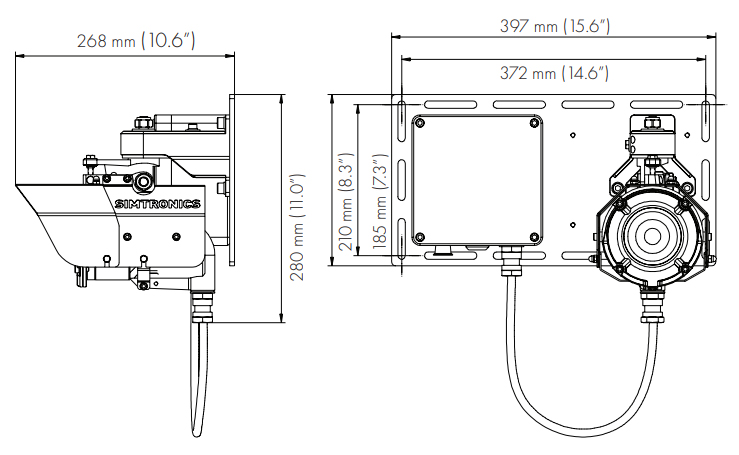 Detector de Gas H2S de Ruta Abierta Láser Oldham Simtronics GD1