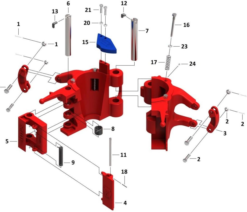 HYT HSS 150 Ton Slip Type Elevator 2 Keystone