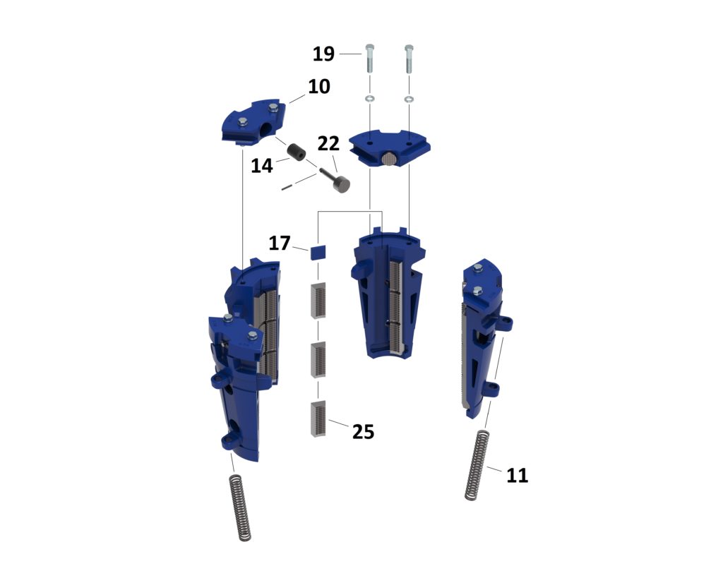 YT Slim Hole Slip Assembly Breakdown Keystone