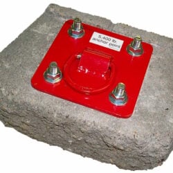 AJ720A - Anclaje de placa de anillo en D 3M Protecta para concreto, con kit de fijación