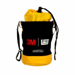 1500182 - Cubeta Segura 3M Spill Control 2:1 con Cierre de Cordón, Capacidad de 100 lb, Lona, 12.5 in de diámetro x 16 in