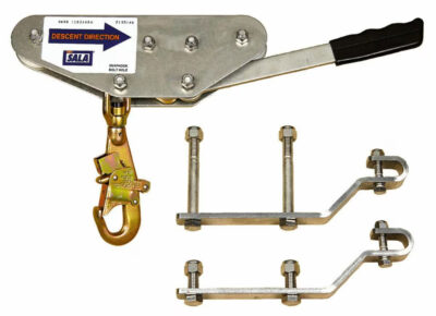 3302977 - Kit de Hardware para Descensor Automático de Alta Velocidad Inclinado 3M DBI-SALA Rollgliss, Gancho de Acero Galvanizado
