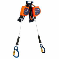 3500286 - 3M DBI-SALA Nano-Lok edge Twin-Leg Personal Self-Retracting Lifeline, Galvanized Cable, 8 ft