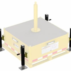 8530563 - Kit de gato nivelador para base contrapeso Flexiguard Jib 3M DBI-SALA 8530563, amarillo