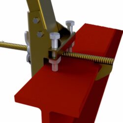 7400052 - Base de Montante para Línea de Vida Horizontal Temporal en Viga I 3M DBI-SALA, Compatible con Aletas de 6 a 12 pulgadas y Grosor hasta 2.25 pulgadas