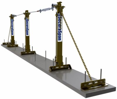 7400660- Sistema de línea de vida horizontal SecuraSpan de 3M DBI-SALA para barras de refuerzo/tacos de corte, 1 pieza