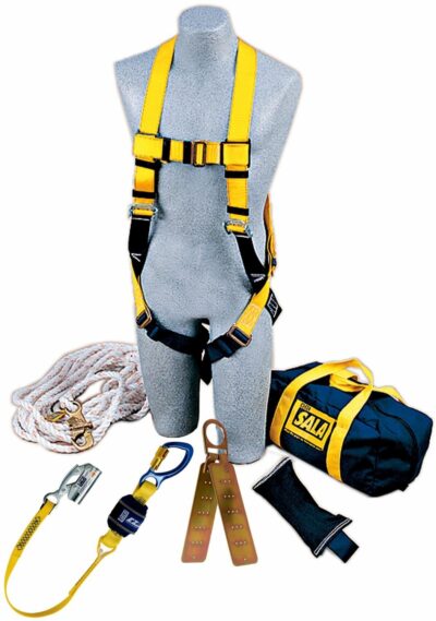 2104169 - 3M™ DBI-SALA® Roofers Fall Protection Compliance Kit, Anchor, Harness, Rope Grab/Lanyard, Lifeline, 50 ft