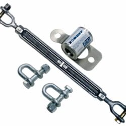 7401032 - Kit de Absorbedor de Energía Metálico para Línea de Vida Horizontal 3M DBI-SALA con Herrajes, 2 Grilletes y Tensor