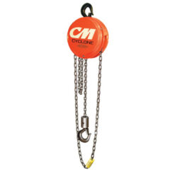 Polipasto Manual de Cadena CM Cyclone 1 1/2 Toneladas de 10 pies con Montura de Gancho - 4625