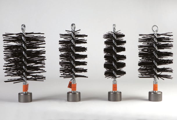 Cepillos de poli Jet-Lube WireHog para tubería de revestimiento de PVC