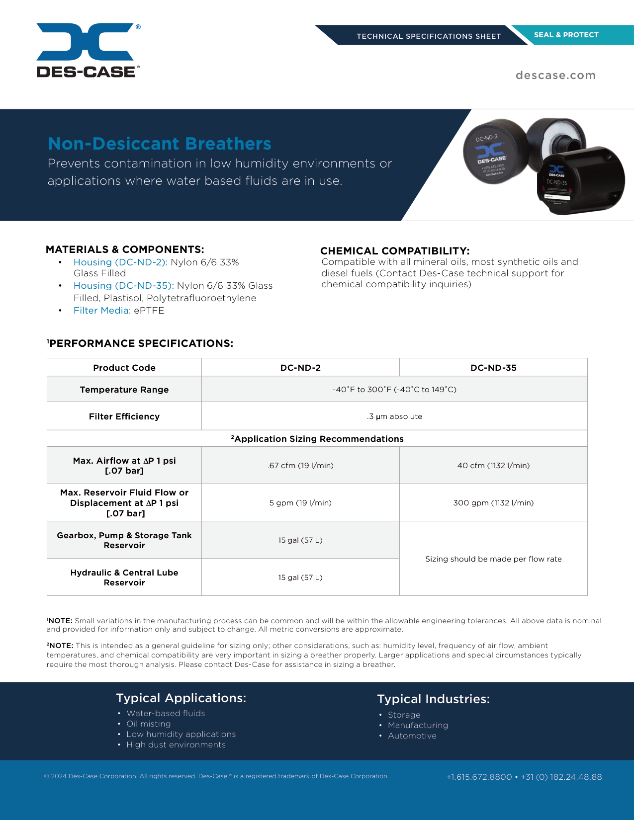 descase non desiccant breather product unit Blog