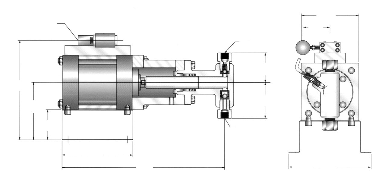 Texsteam MX-5 Simplex Dimensions Diagram