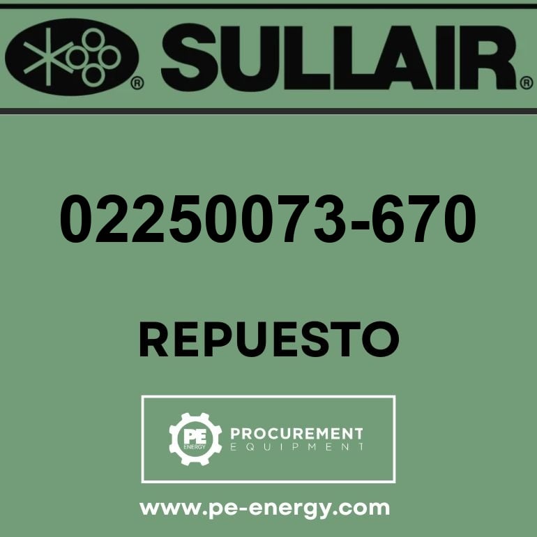 Sullair 02250073-670 Válvula, Disch 2.5 W/4 Bolt Housing