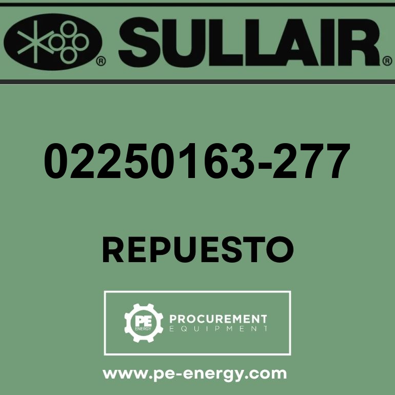 Sullair 02250163-277 Filtro, Cln Arinlt 1800/2200/3000