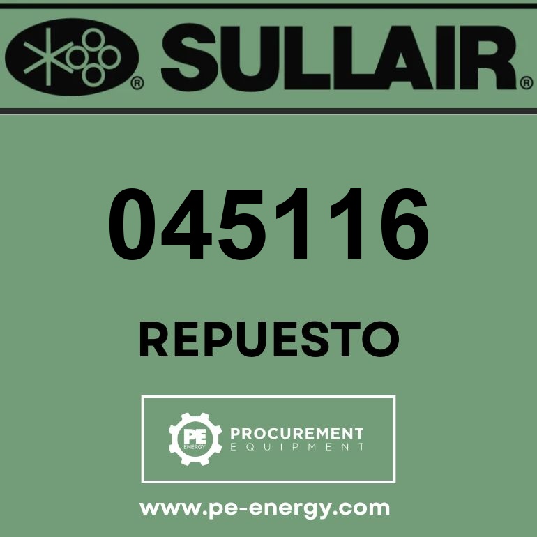 Sullair 045116 Válvula, Pneu (Normally Closed) 500# Rn Bdv
