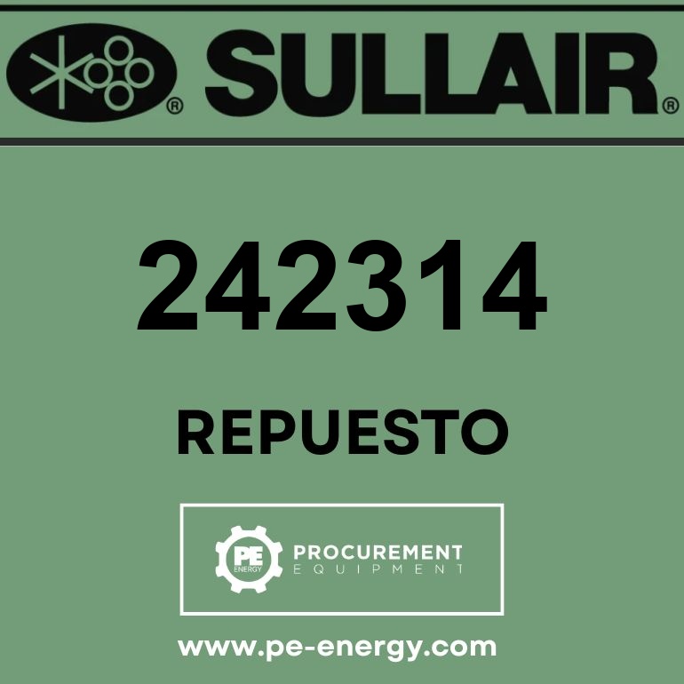 Sullair 242314 Elemento, Replacement W/Viton S