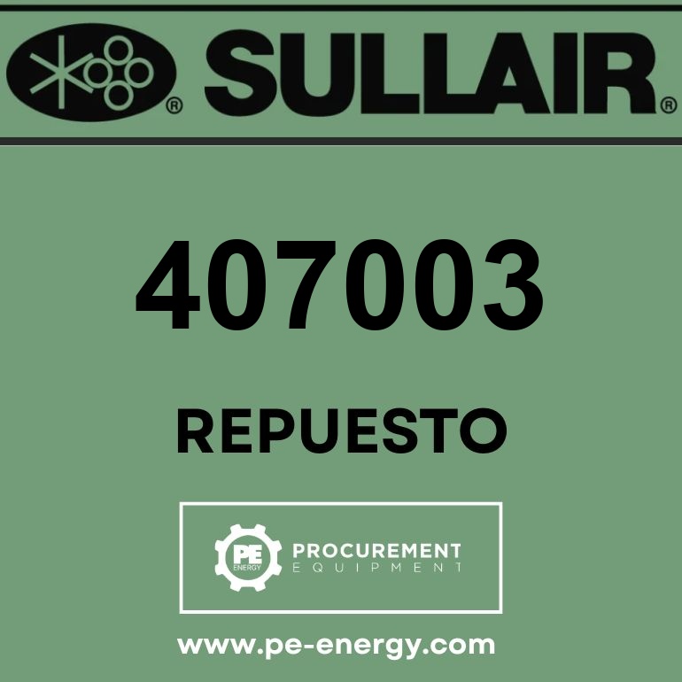 Sullair 407003 Válvula, Rlf 1 1/2″ 150# 1950Cfm