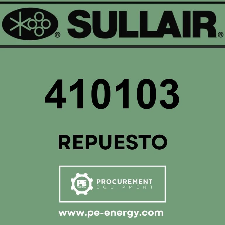 Sullair 410103 Válvula, Rlf 1 1/4″175# 1250Cfm