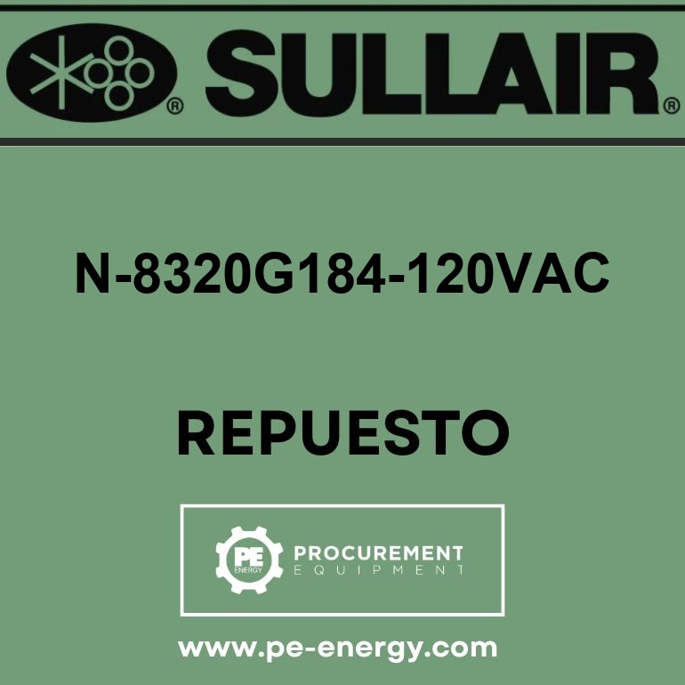 Sullair N-8320G184-120VAC Válvula, Pilot, Purge, Re-Pressure, De-Pr