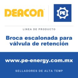 Deacon Broca escalonada para válvula de retención - Deacon Broca escalonada para válvula de retención