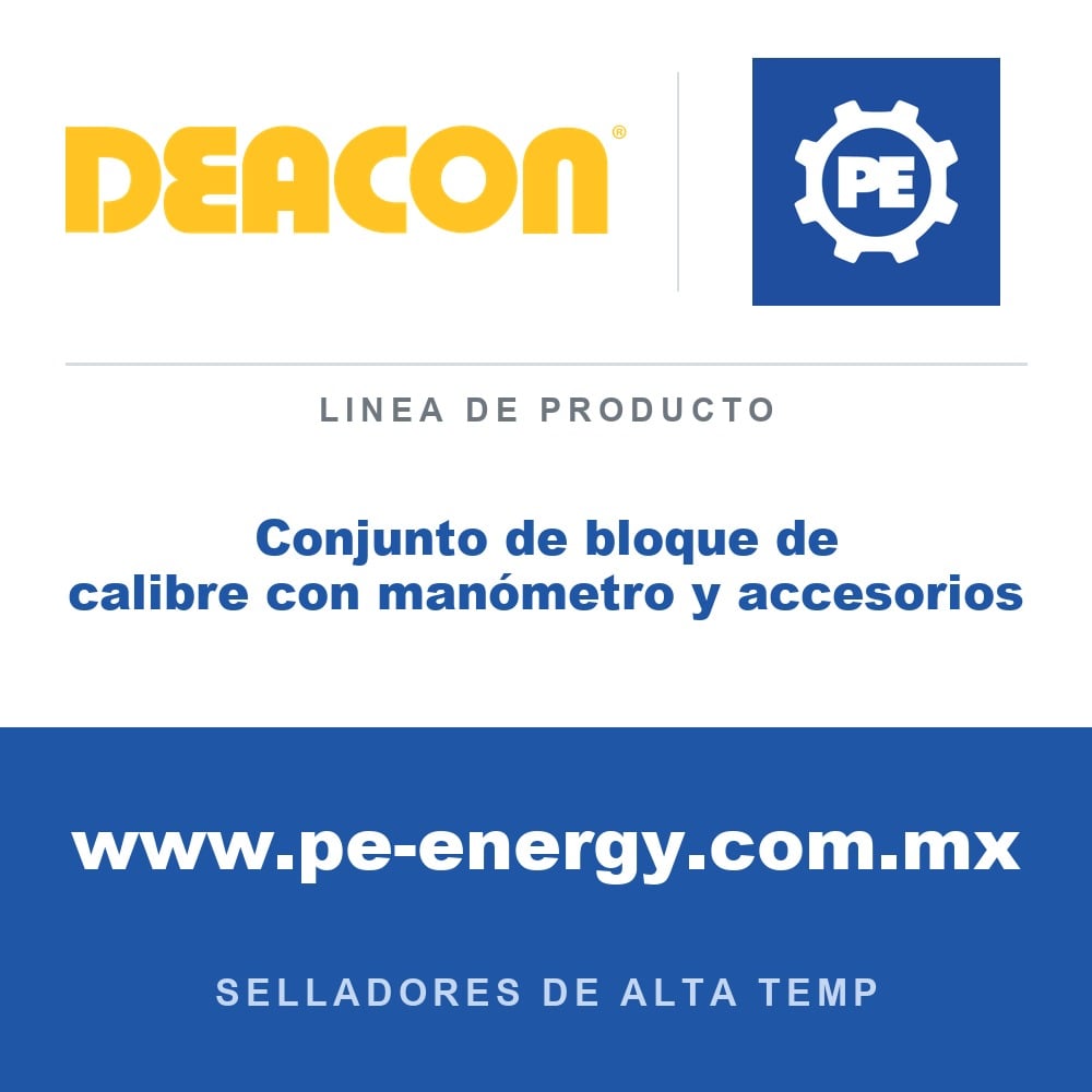 Deacon Conjunto de bloque de calibre con manómetro y accesorios - Deacon Conjunto de bloque de calibre con manómetro y accesorios