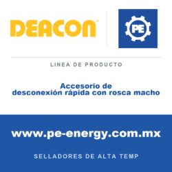 Deacon Accesorio de desconexión rápida con rosca macho - Deacon Accesorio de desconexión rápida con rosca macho