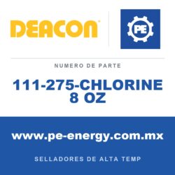 Deacon 111-275-CHLORINE 8 OZ - Sellador de roscas de PTFE químicamente inerte Deacon 275-CHLORINE