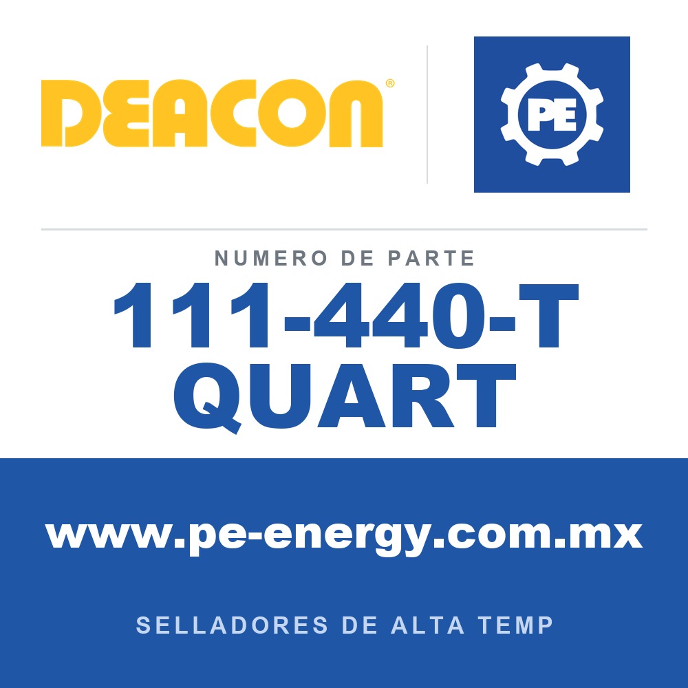 Deacon 111-440-T QUART - Sellador líquido inyectable Deacon 440-T
