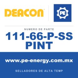 Deacon 111-66-P-SS PINT - Compuesto sellador de pasta reactiva térmica de grado nuclear Deacon 66-P-SS