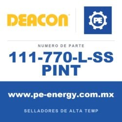 Deacon 111-770-L-SS PINT - Compuesto sellador líquido reactivo térmico de grado nuclear Deacon 770-L-SS