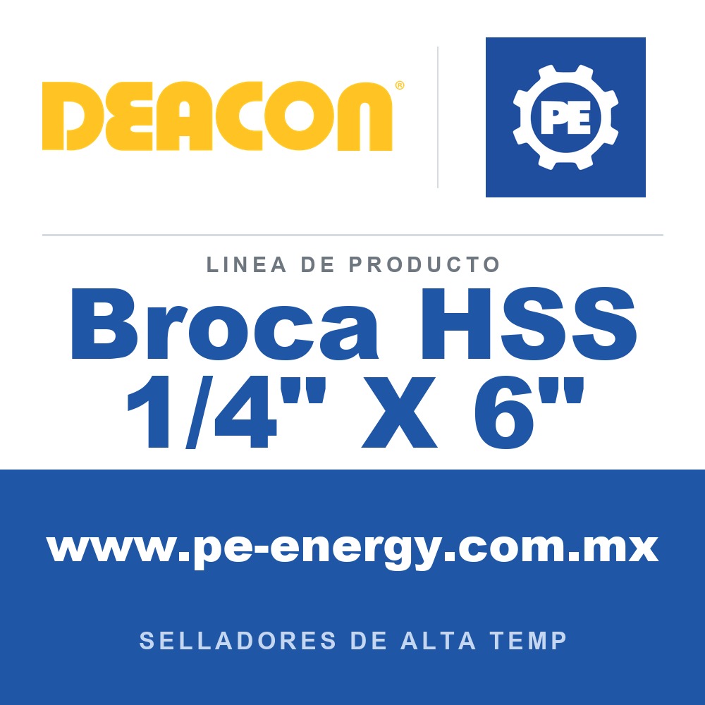 Deacon Broca HSS 1/4" X 6" - Deacon Broca HSS 1/4" X 6"