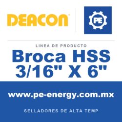 Deacon Broca HSS 3/16" X 6" - Deacon Broca HSS 3/16" X 6"