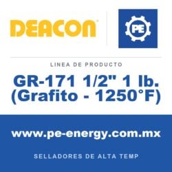 Deacon GR-171 1/2" 1 lb. (Grafito - 1250°F) - Deacon GR-171 1/2" 1 lb. (Grafito - 1250°F)