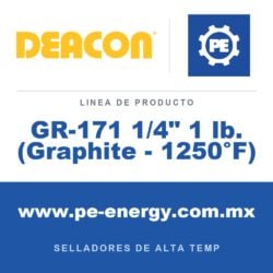 Deacon GR-171 1/4" 1 lb. (Graphite - 1250°F) - Deacon GR-171 1/4" 1 lb. (Graphite - 1250°F)