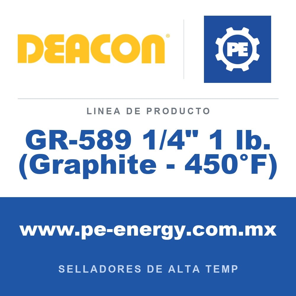 Deacon GR-589 1/4" 1 lb. (Graphite - 450°F) - Deacon GR-589 1/4" 1 lb. (Graphite - 450°F)