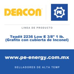 Deacon Teadit 2236 Low E 3/8" 1 lb. (Grafito con cubierta de Inconel) - Deacon Teadit 2236 Low E 3/8" 1 lb. (Grafito con cubierta de Inconel)