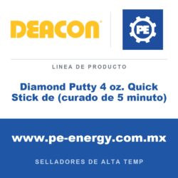 Deacon Diamond Putty 4 oz. Quick Stick de (curado de 5 minuto) - Deacon Diamond Putty 4 oz. Quick Stick de (curado de 5 minuto)