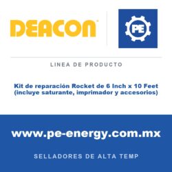 Deacon Kit de reparación Rocket de 6 Inch x 10 Feet (incluye saturante, imprimador y accesorios) - Deacon Kit de reparación Rocket de 6 Inch x 10 Feet (incluye saturante, imprimado
