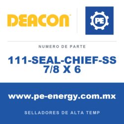 Deacon 111-SEAL-CHIEF-SS 7/8 X 6 - Deacon Seal-Chief-SS Selladores de grado nuclear, paquete de 24