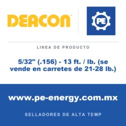 Deacon 5/32" (.156) - 13 ft. / lb. (se vende en carretes de 21-28 lb.) - Deacon 5/32" (.156) - 13 ft. / lb. (se vende en carretes de 21-28 lb.)