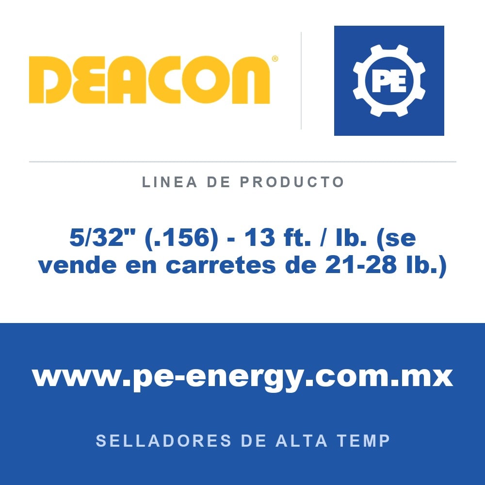 Deacon 5/32" (.156) - 13 ft. / lb. (se vende en carretes de 21-28 lb.) - Deacon 5/32" (.156) - 13 ft. / lb. (se vende en carretes de 21-28 lb.)