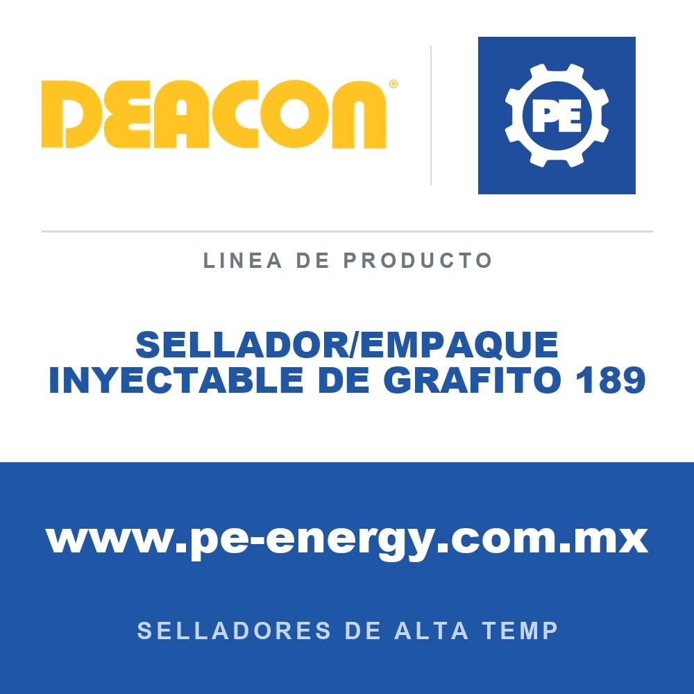 Deacon SELLADOR/EMPAQUE INYECTABLE DE GRAFITO 189 - Sellador/empaque inyectable de grafito Deacon 189