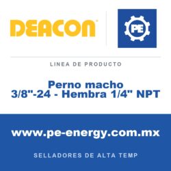 Deacon Perno macho 3/8"-24 - Hembra 1/4" NPT - Deacon Perno macho 3/8"-24 - Hembra 1/4" NPT