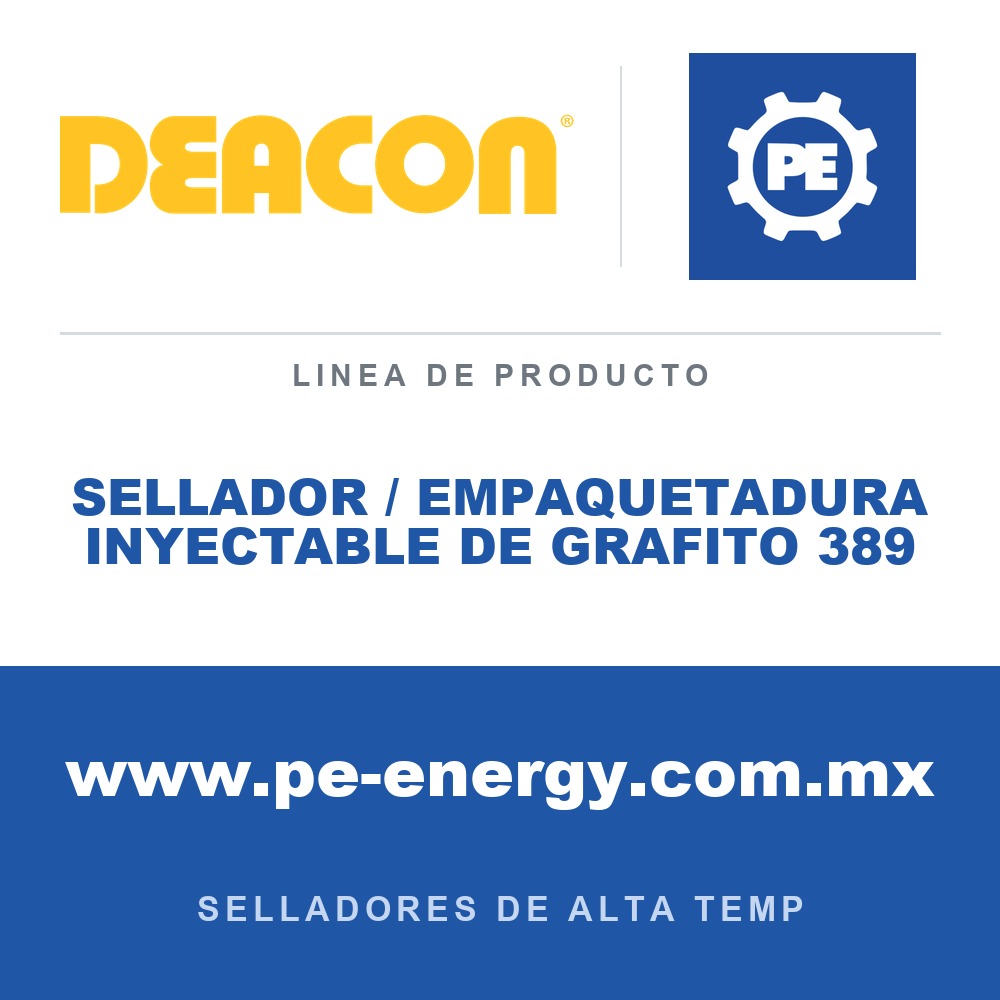 Deacon SELLADOR / EMPAQUETADURA INYECTABLE DE GRAFITO 389 - Sellador / empaquetadura inyectable de grafito Deacon 389