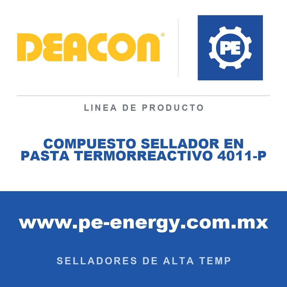 Deacon COMPUESTO SELLADOR EN PASTA TERMORREACTIVO 4011-P - Compuesto sellador en pasta termorreactivo Deacon 4011-P