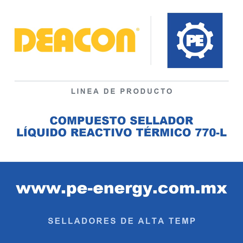 Deacon COMPUESTO SELLADOR LÍQUIDO REACTIVO TÉRMICO 770-L - Compuesto sellador líquido reactivo térmico Deacon 770-L