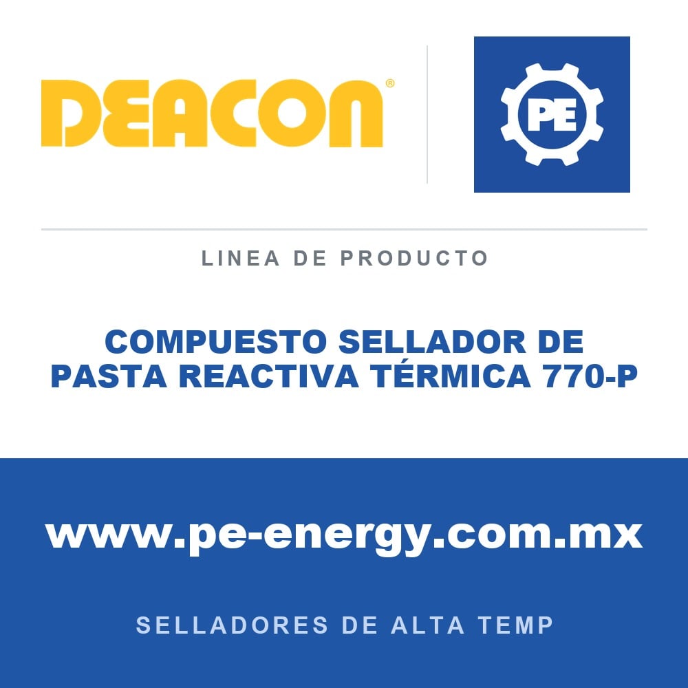 Deacon COMPUESTO SELLADOR DE PASTA REACTIVA TÉRMICA 770-P - Compuesto sellador de pasta reactiva térmica Deacon 770-P