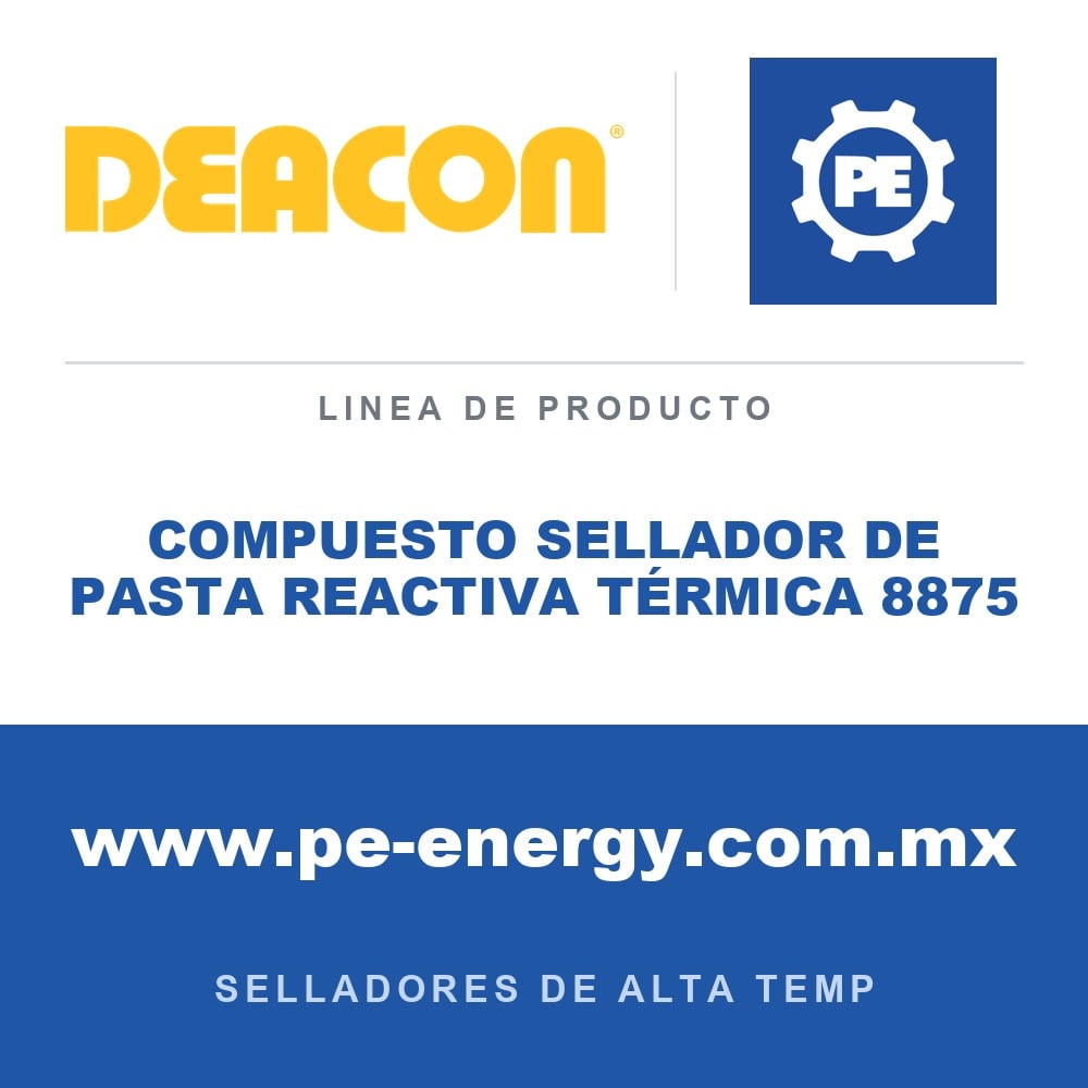 Deacon COMPUESTO SELLADOR DE PASTA REACTIVA TÉRMICA 8875 - Compuesto sellador de pasta reactiva térmica Deacon 8875